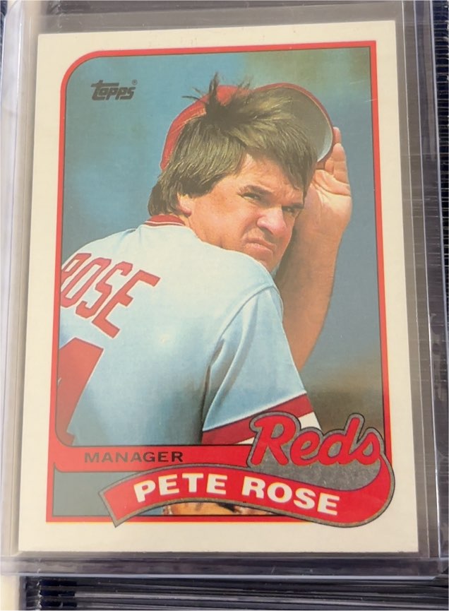1989 Topps #505 Pete Rose — front