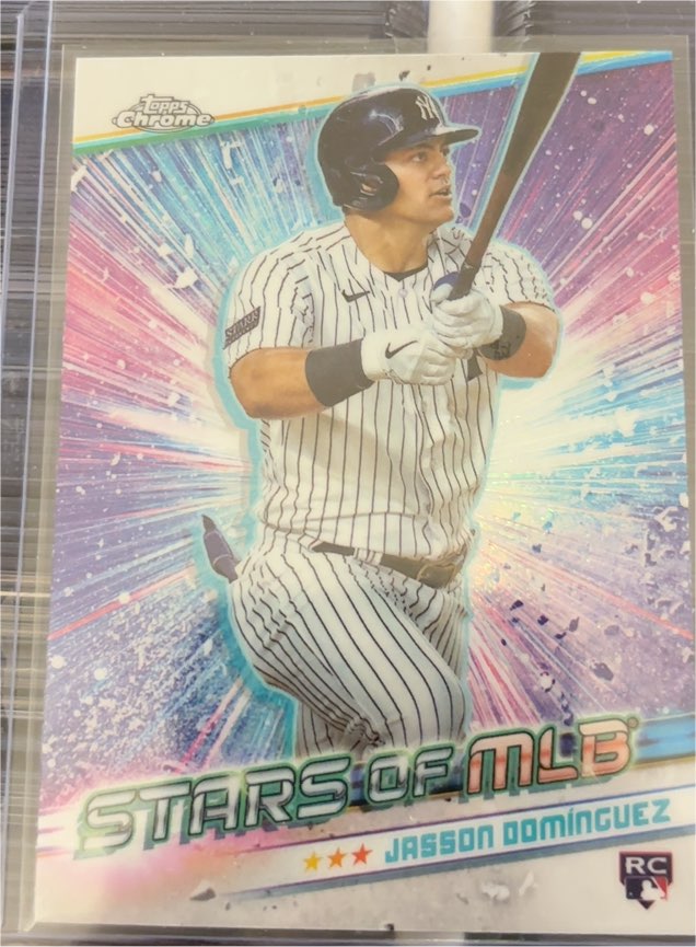 2024 Topps Chrome Stars of MLB #SMLB-35 Jasson Dominguez — front