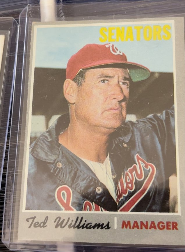 1970 Topps #211 Ted Williams Manager — front