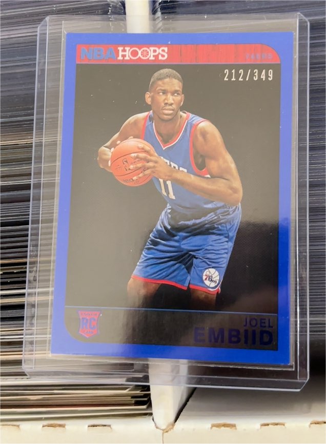 2014-15 Panini NBA Hoops #263 Joel Embiid Rookie Card — front