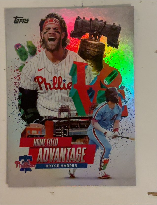 2025 Topps Series 1 #HA-4 Bryce Harper Home Field Advantage — front