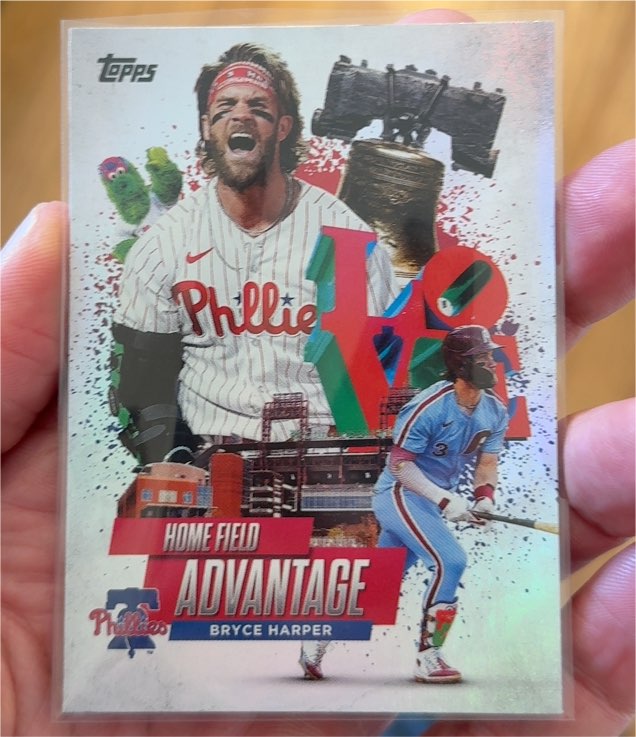 2025 Topps Series 1 #HA-4 Bryce Harper Home Field Advantage — front