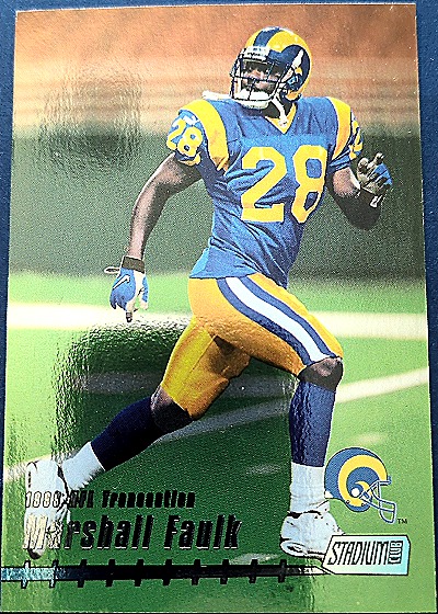 1999 Topps Stadium Club #179 Marshall Faulk — front