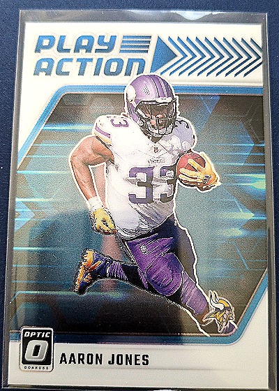 2024 Panini Donruss Optic #12 Aaron Jones Play Action — front