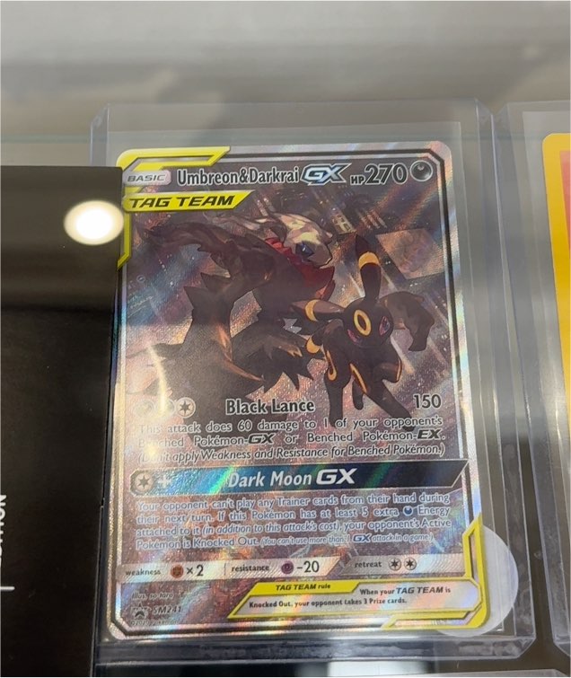 2020 Pokémon TCG SM241 Umbreon & Darkrai GX Tag Team Black Star Promo — front