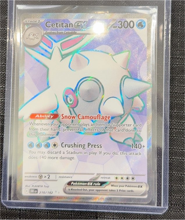 2025 Pokémon Scarlet & Violet Destined Rivals #210 Cetitan EX — front