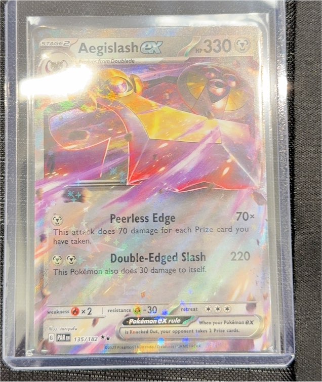2023 Pokémon Scarlet & Violet Paradox Rift #135 Aegislash ex — front
