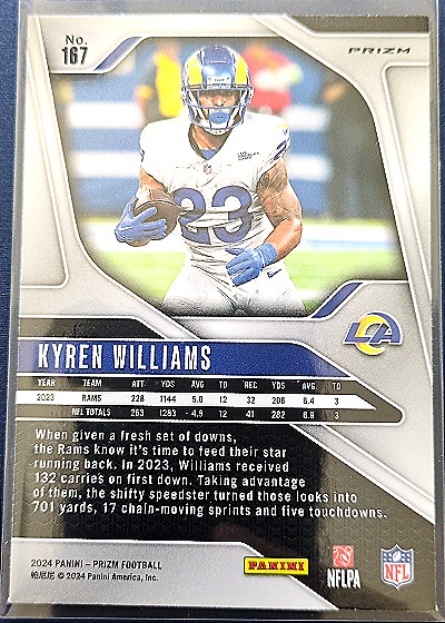 2024 Panini Prizm #167 Kyren Williams — front