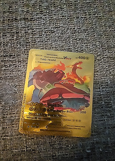 2020 Pokémon #143 Venusaur, Charizard & Blastoise VMAX Tag Team — front