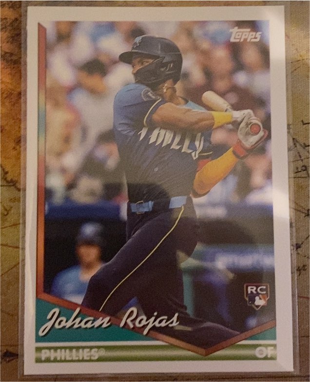 2024 Topps Archives #249 Johan Rojas Philadelphia Phillies — front