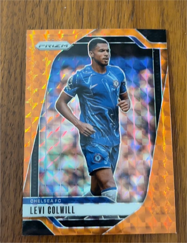 2024-25 Panini Prizm Premier League Red Mosaic Prizm #100 Levi Colwill — front
