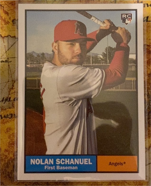 2024 Topps Archives #8 Nolan Schanuel RC Los Angeles Angels — front