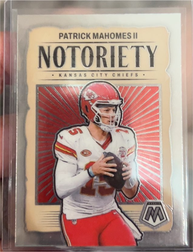2024 Panini Mosaic #1 Patrick Mahomes II Notoriety — front