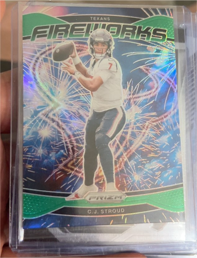 2024 Panini Prizm Fireworks #3 C.J. Stroud — front