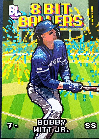 2023 Topps Big League 8 Bit Ballers #8B-11 Bobby Witt Jr. — front
