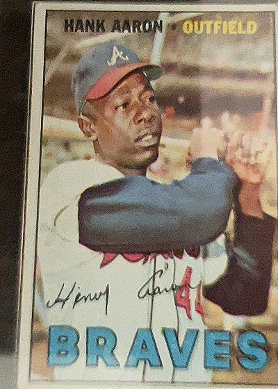 1967 Topps #250 Hank Aaron — front