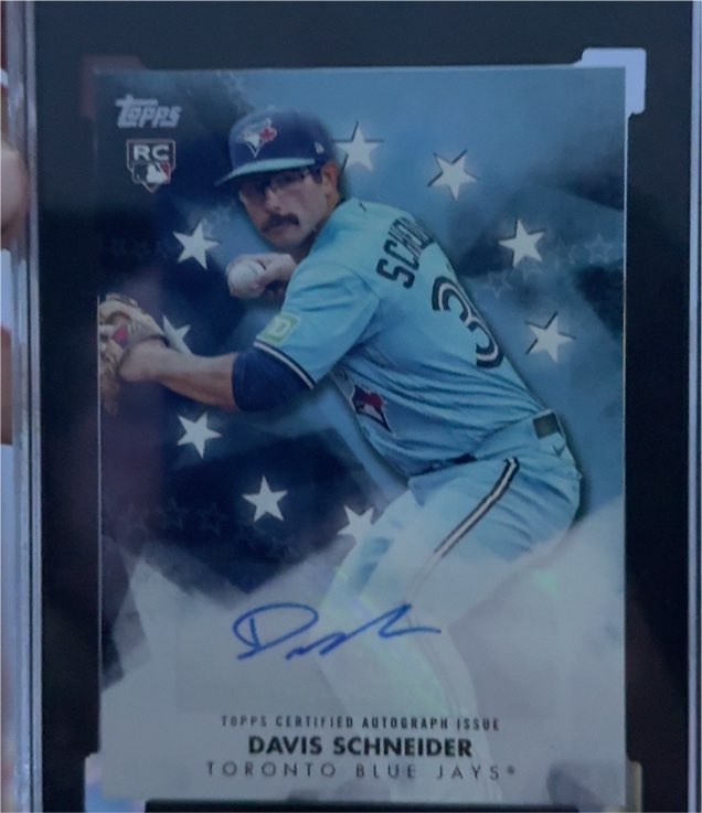2024 Topps Series 1 Baseball Stars Autographs #BSA-SCH Davis Schneider — front