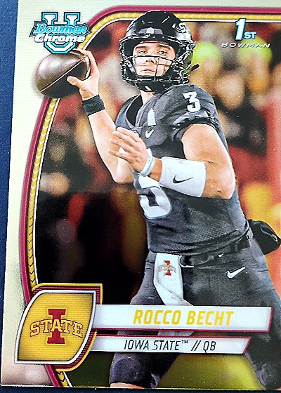 2024 Bowman University Chrome #155 Rocco Becht — front
