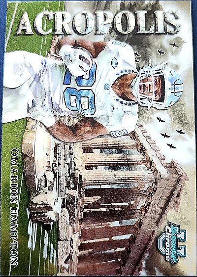 2024 Bowman University Chrome #A-7 Omarion Hampton Acropolis — front