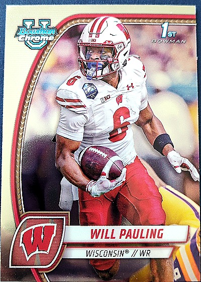 2024 Bowman Chrome University #184 Will Pauling — front