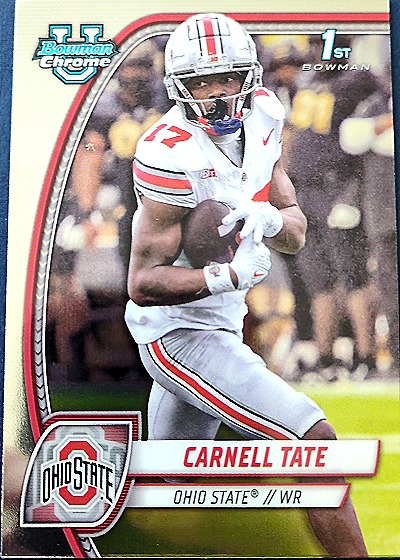 2024 Bowman Chrome University #39 Carnell Tate — front