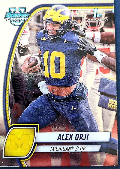 2024 Bowman University Chrome #9 Alex Orji — front