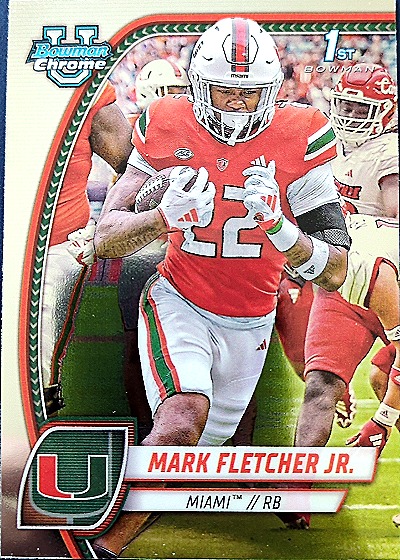 2024 Bowman University Chrome #126 Mark Fletcher Jr. — front