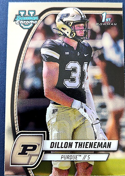 2024 Bowman Chrome University #62 Dillon Thieneman — front