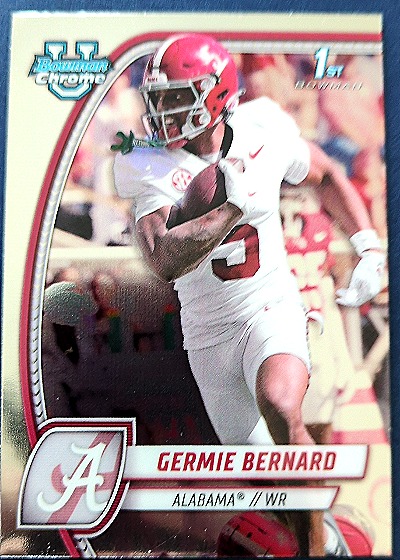 2024 Bowman University Chrome #156 Germie Bernard — front