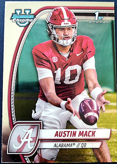 2024 Bowman University Chrome #87 Austin Mack — front