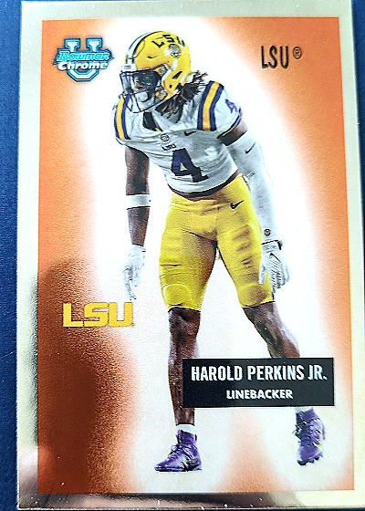 2024 Bowman Chrome University 1955 Bowman #55B-6 Harold Perkins Jr. — front