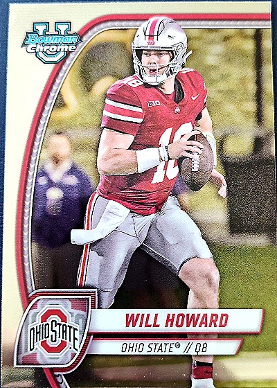 2024 Bowman Chrome University #182 Will Howard — front