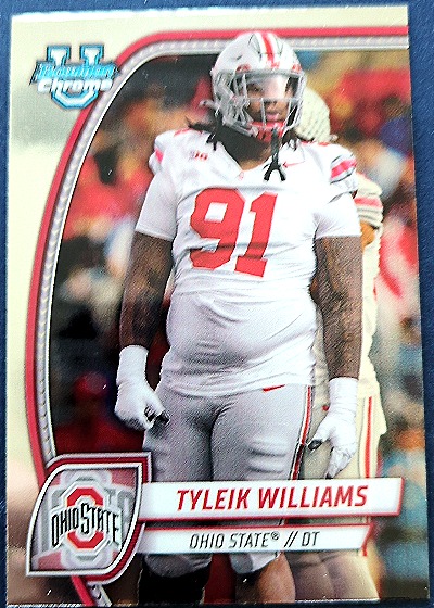2024 Bowman University Chrome #149 Tyleik Williams — front