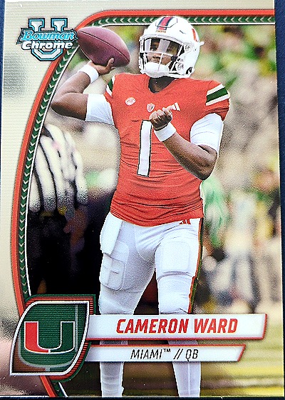 2024 Bowman University Chrome #38 Cameron Ward — front
