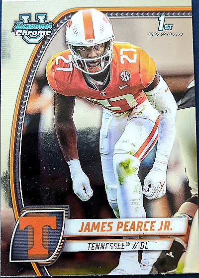 2024 Bowman University Chrome #91 James Pearce Jr. — front