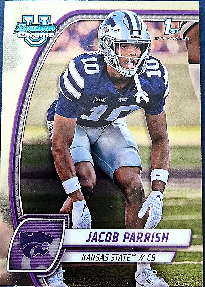 2024 Bowman Chrome University #82 Jacob Parrish — front