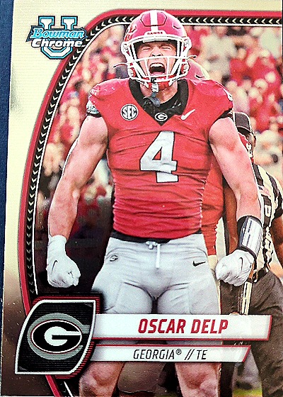 2024 Bowman University Chrome #192 Oscar Delp — front