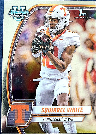 2024 Bowman University Chrome #166 Squirrel White — front