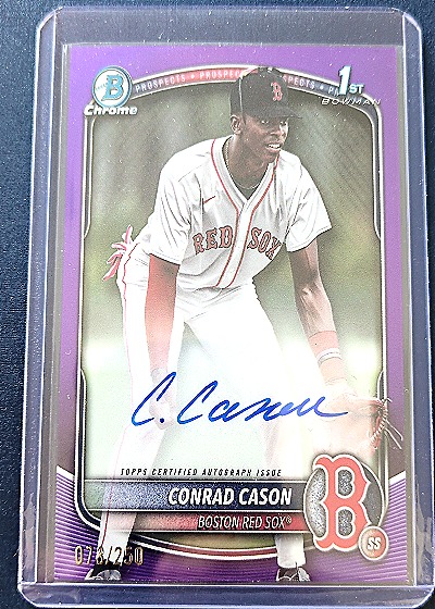 2025 Bowman Chrome #CPA-CCN Conrad Cason — front