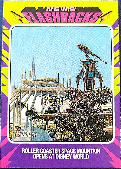 2024 Topps Heritage News Flashbacks #NF-3 Space Mountain — front