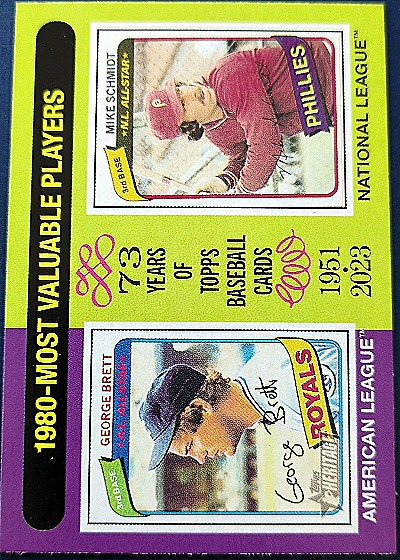 2024 Topps Heritage #195 George Brett / Mike Schmidt — front