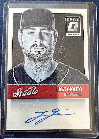 2016 Donruss Optic Studio Signatures Lucas Giolito — front
