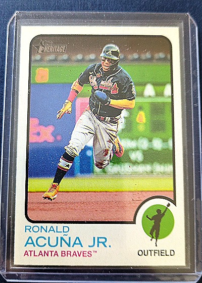 2022 Topps Heritage #223 Ronald Acuña Jr. — front