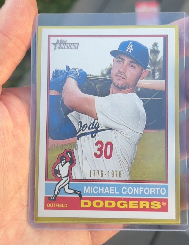 2025 Topps Heritage #297 Michael Conforto — front
