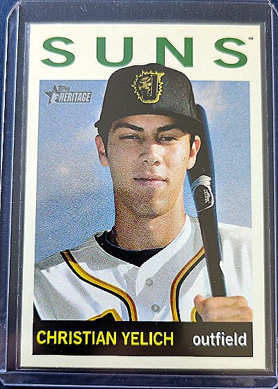 2013 Topps Heritage Minors #201 Christian Yelich — front