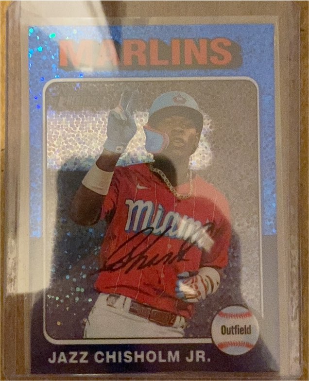 2024 Topps Heritage #409 Jazz Chisholm Jr. — front