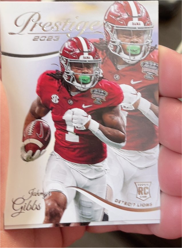 2023 Panini Prestige #343 Jahmyr Gibbs Rookie — front