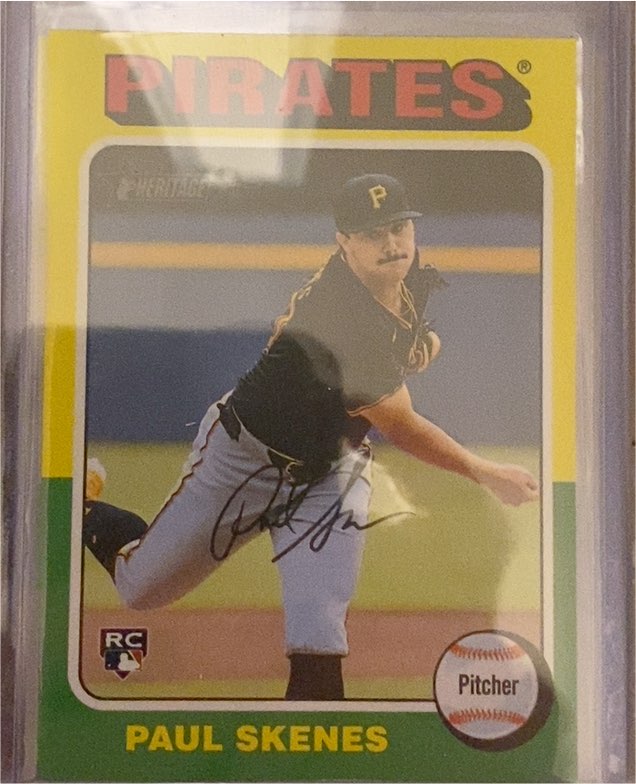 2024 Topps Heritage High Number #594 Paul Skenes — front