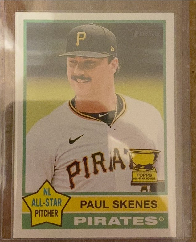2025 Topps Heritage #60 Paul Skenes — front