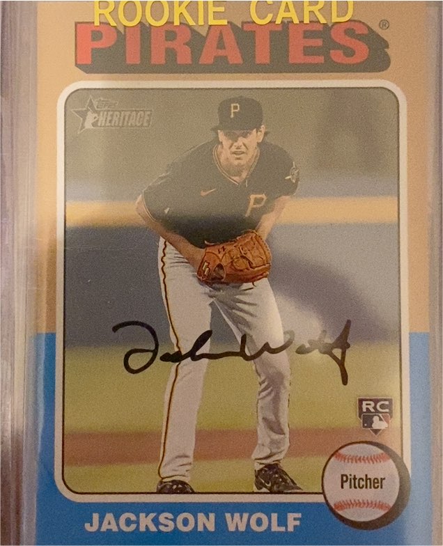 2024 Topps Heritage #216 Jackson Wolf — front